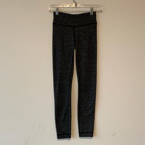 Dark Grey Herringbone Lululemon Leggings